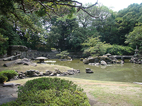 庭園(鶴の池)